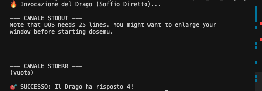 Evidenza della struttura della caverna e del Monolito F83.COM pronto all'azione